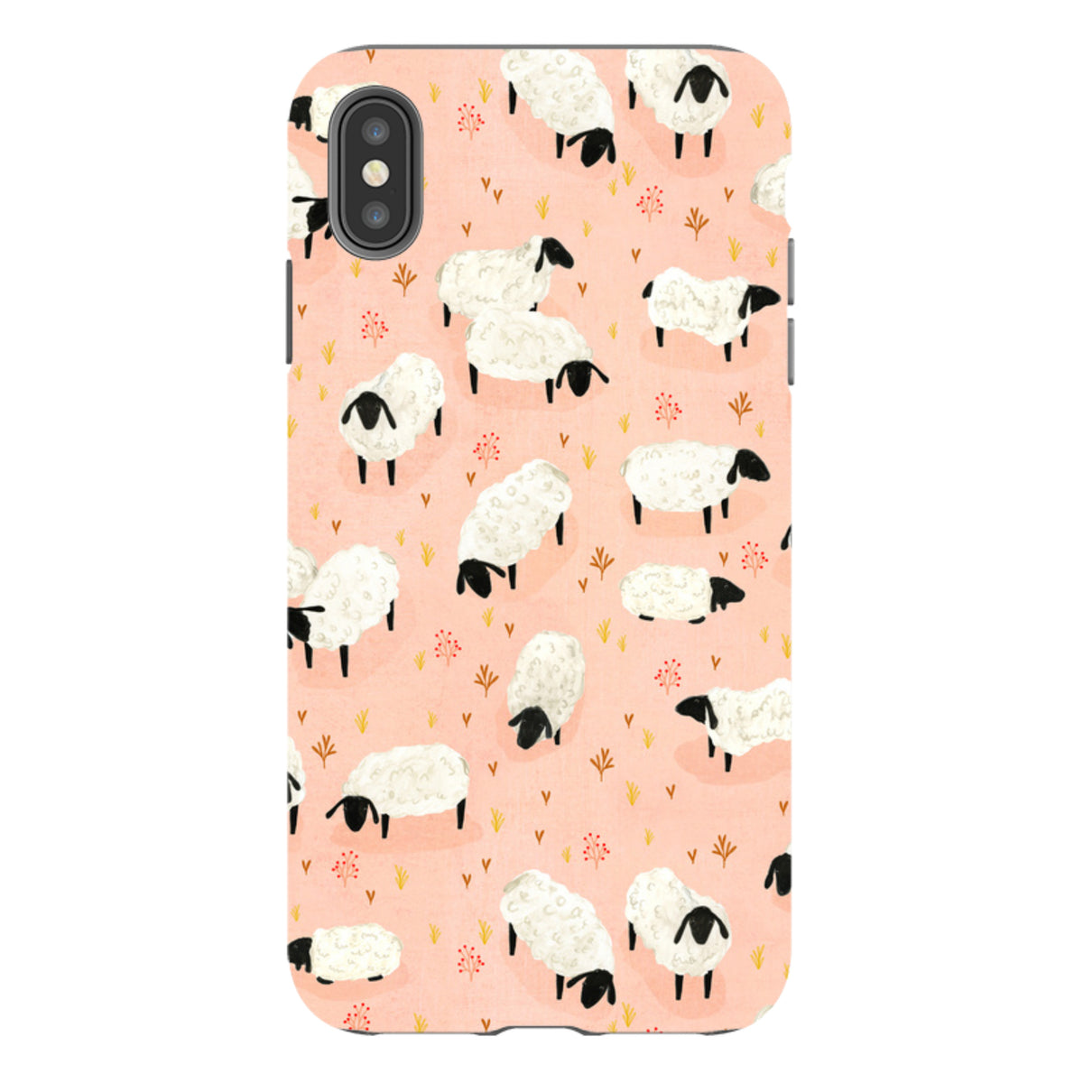 iPhone Tough Case - Sheep Pink By Katherine Quinn