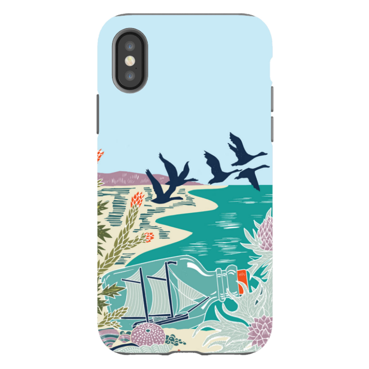 iPhone Tough Case - Ship Bottle By Kate Heiss