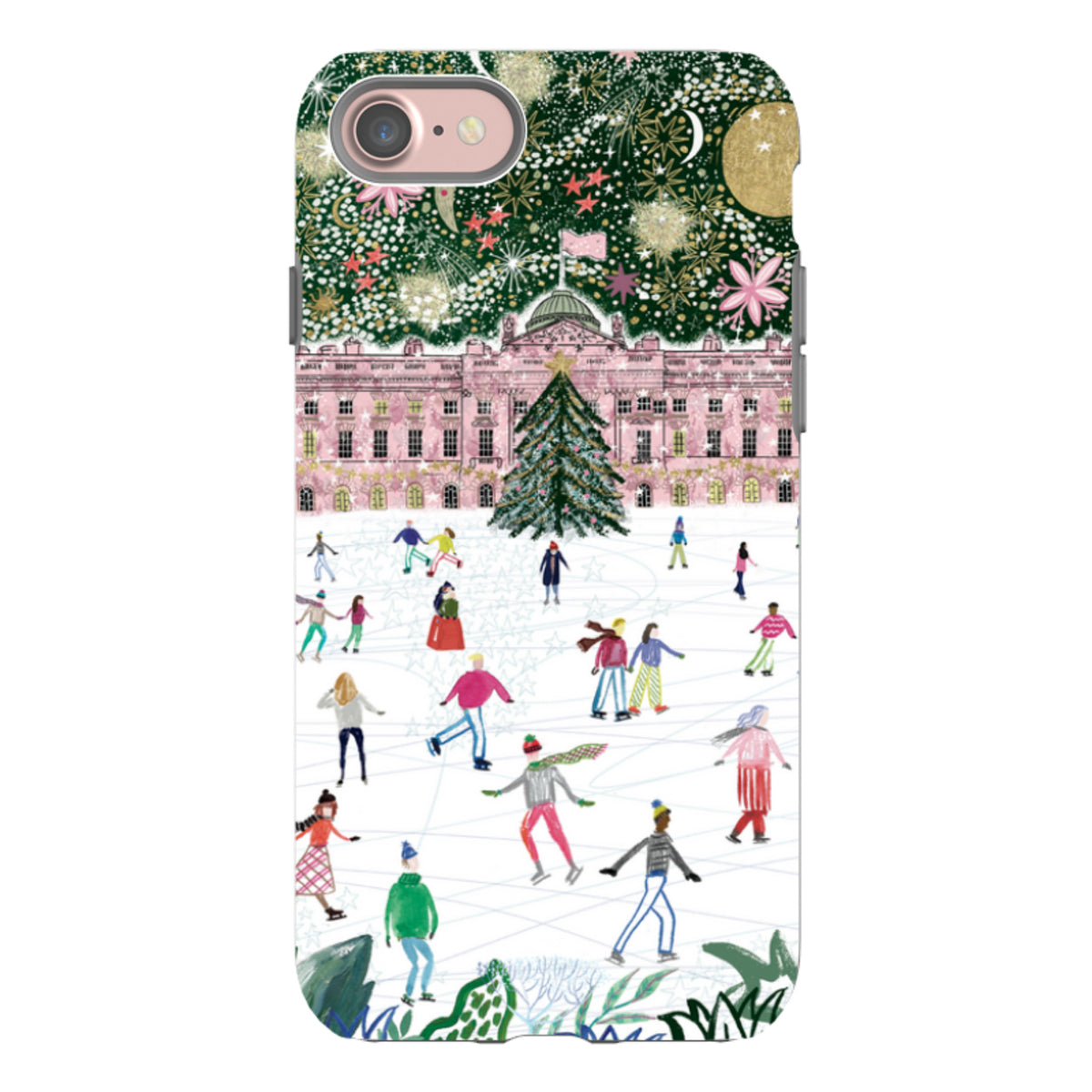 iPhone Tough Case - Skating At Somerset House By Emma Frances Grant