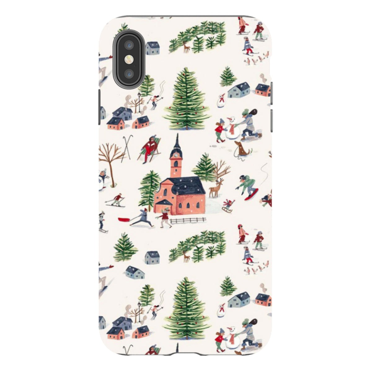 iPhone-Hartschale – Skifahren von Caroline Bonne Muller