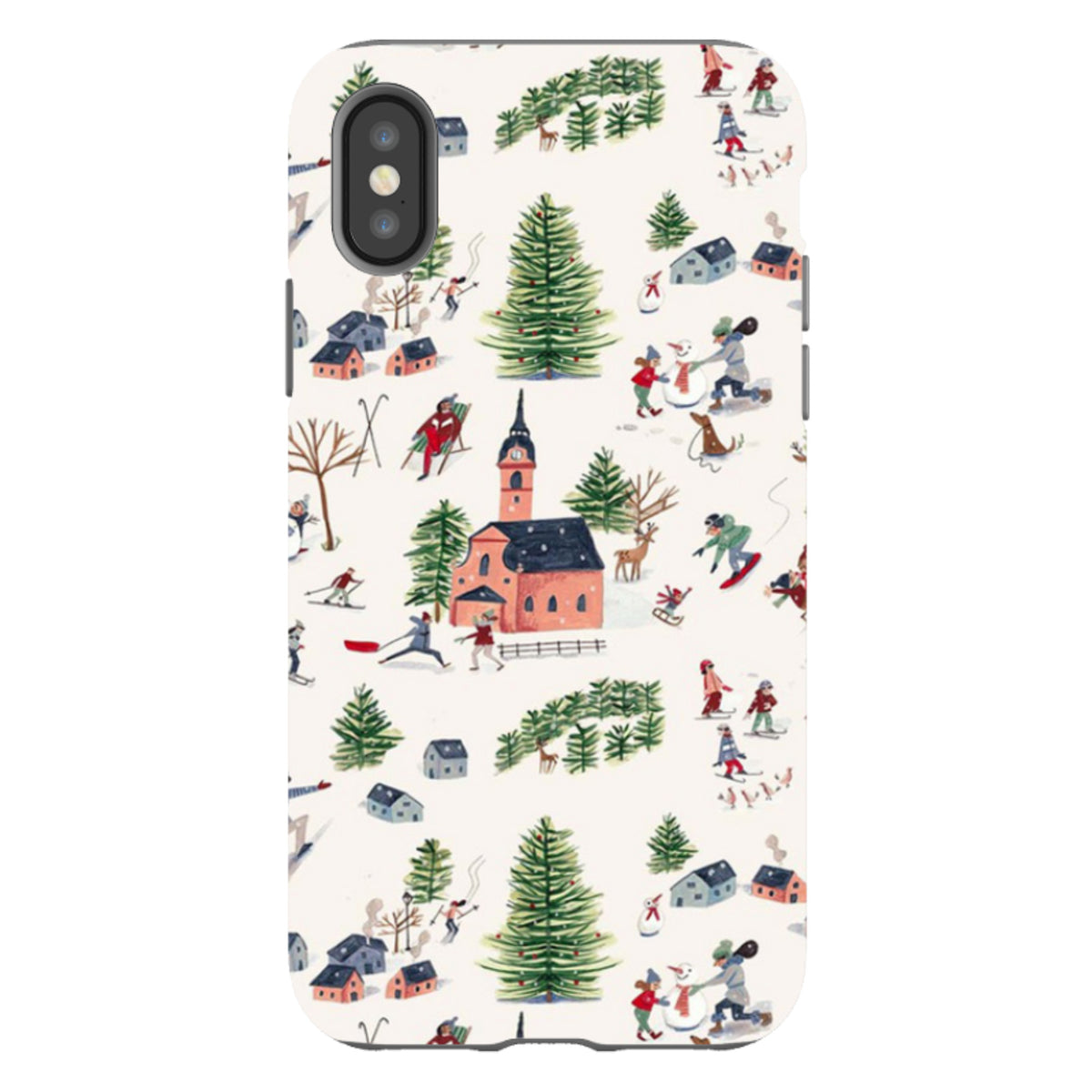 iPhone-Hartschale – Skifahren von Caroline Bonne Muller