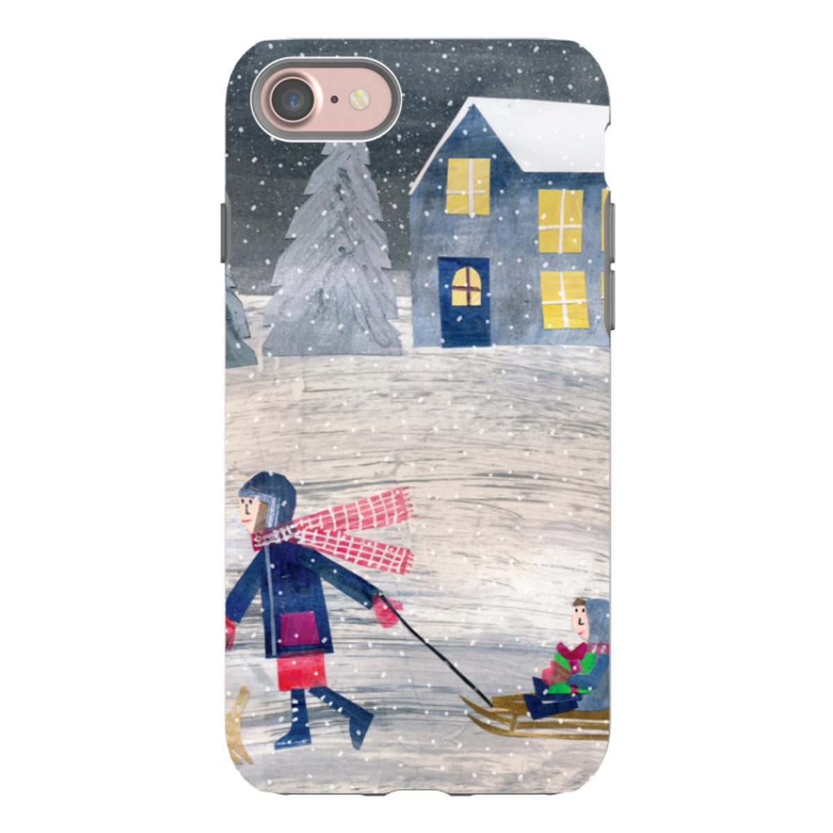 iPhone Tough Case - Sledging By Tracey English