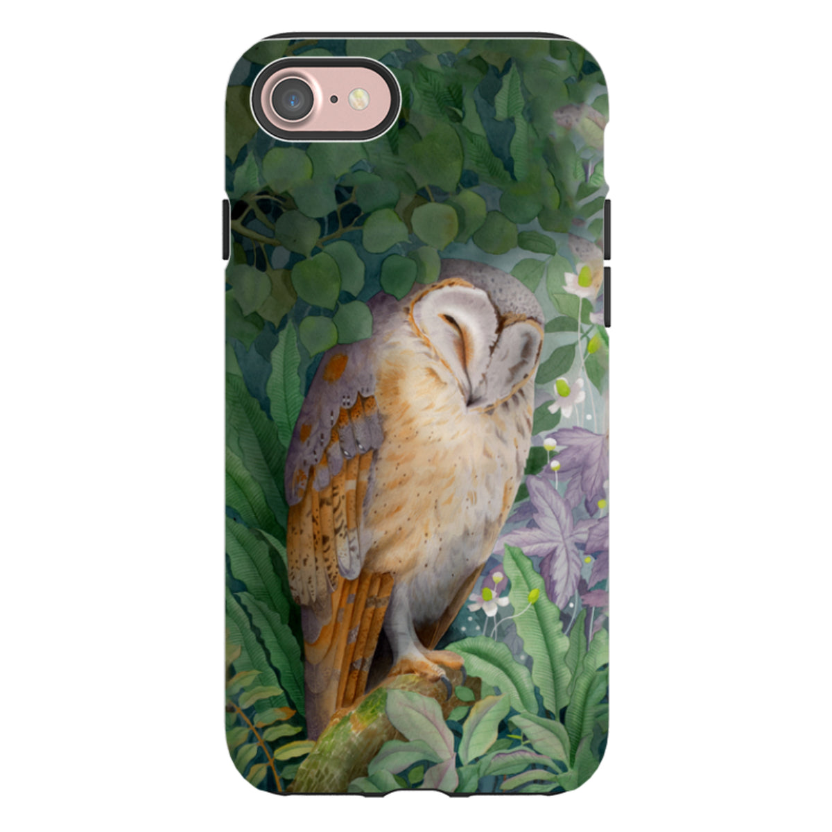 iPhone Tough Case - Sleepy Owl By Bex Parkin