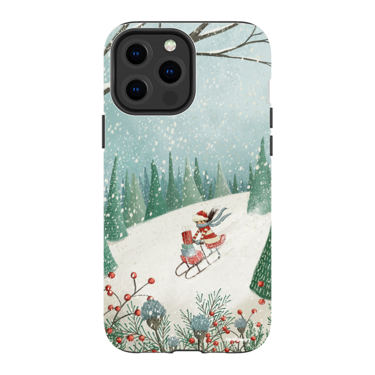 iPhone Tough Case - Sleigh Delivery By Maja Lindberg