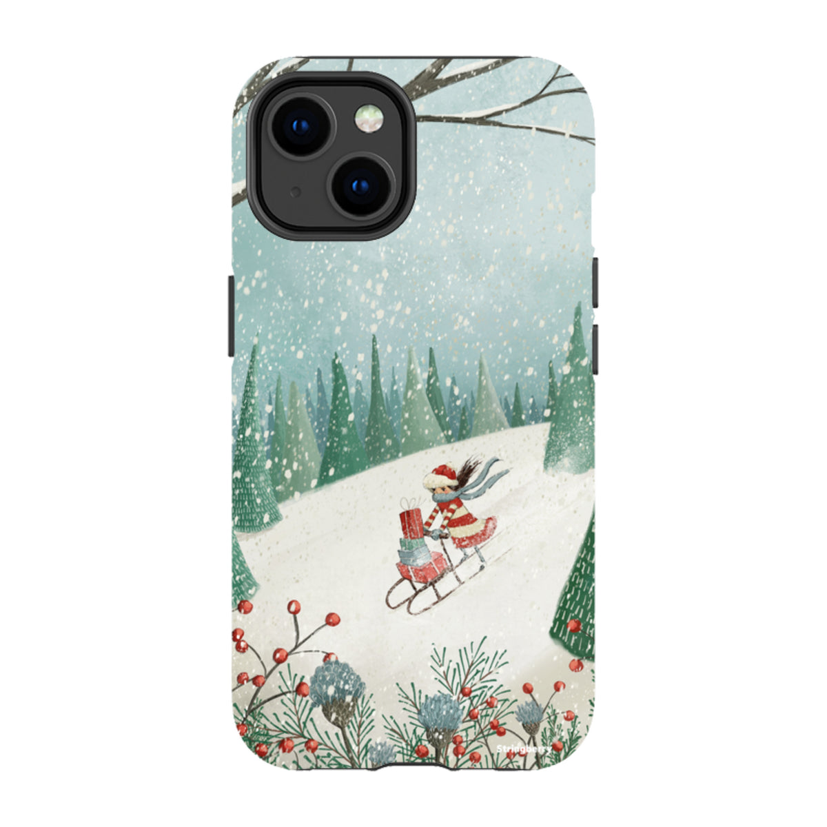 iPhone Tough Case - Sleigh Delivery By Maja Lindberg