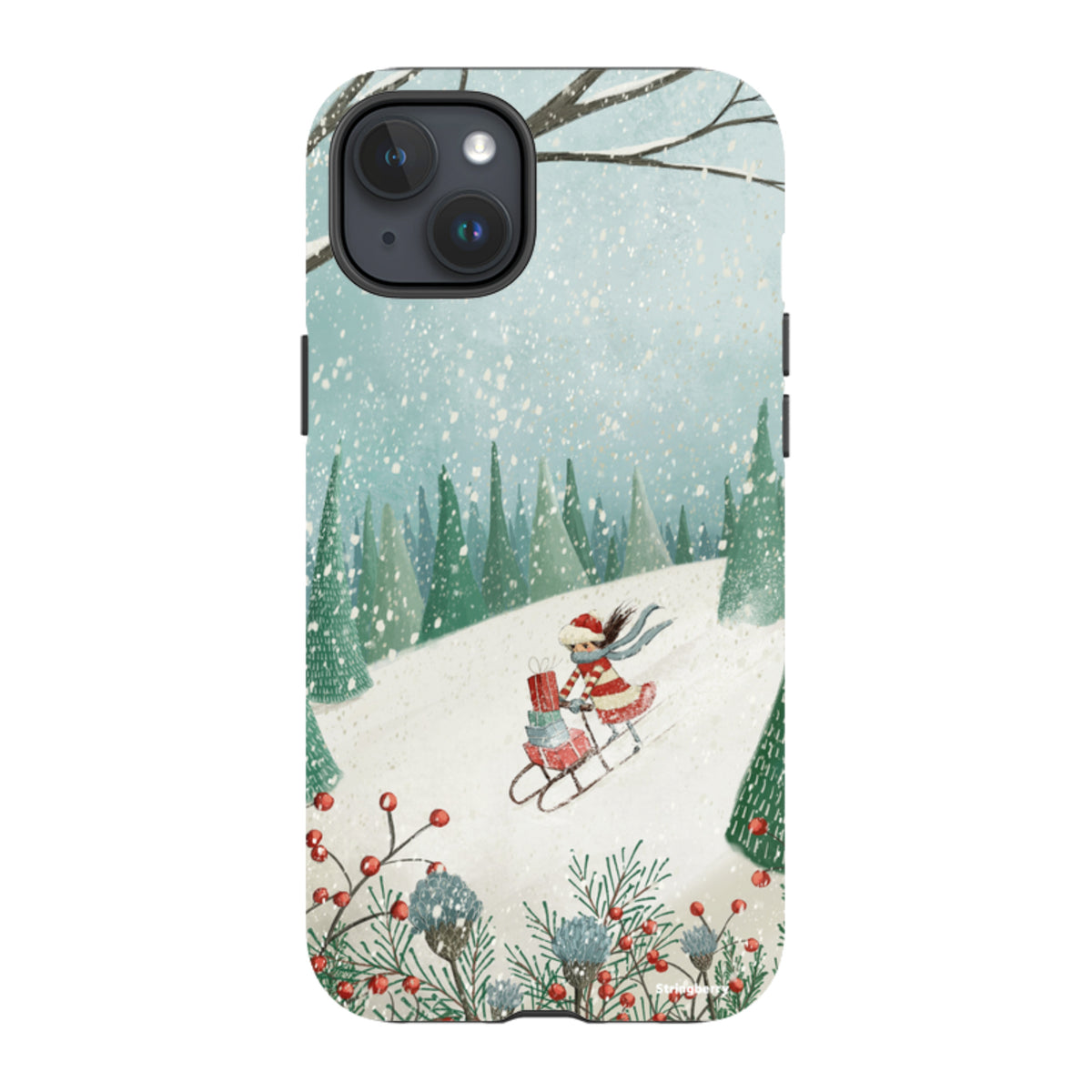 iPhone Tough Case - Sleigh Delivery By Maja Lindberg