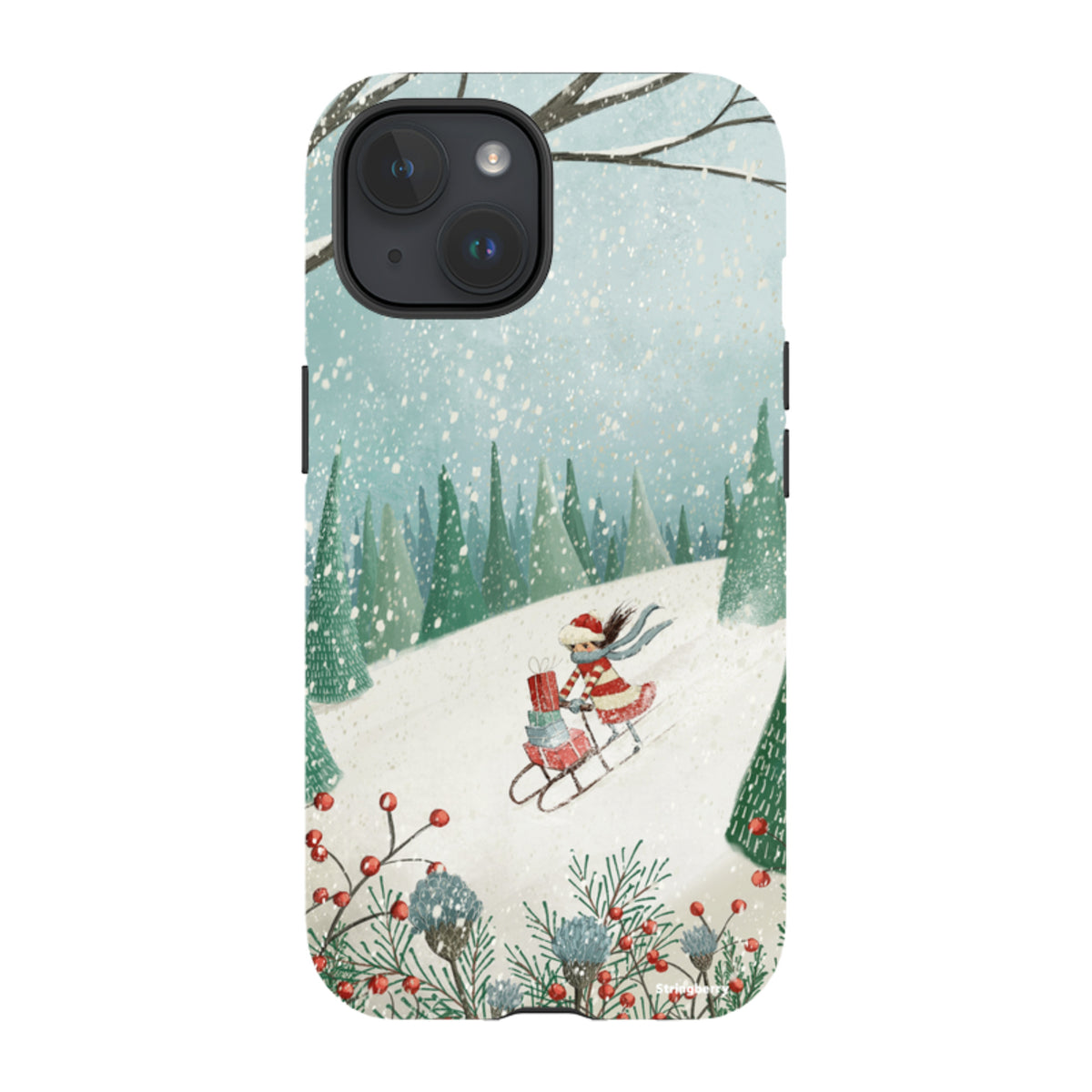 iPhone Tough Case - Sleigh Delivery By Maja Lindberg