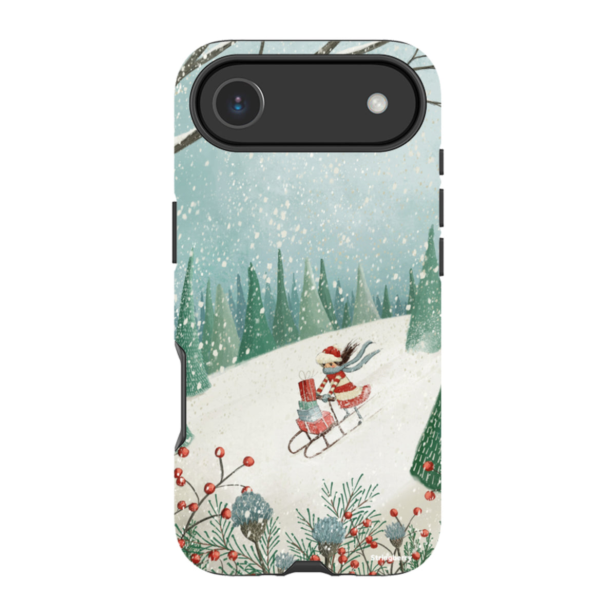 iPhone Tough Case - Sleigh Delivery By Maja Lindberg