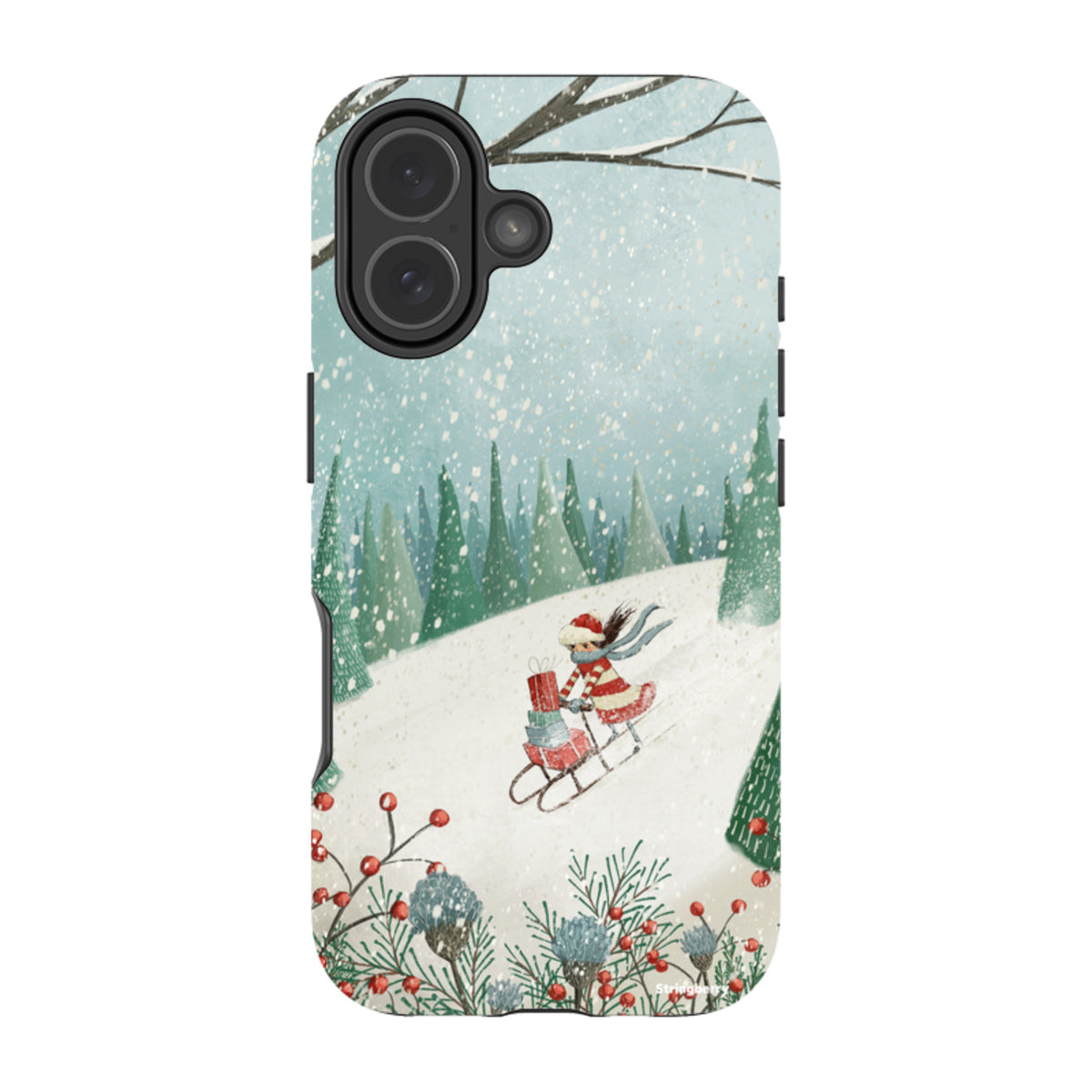 iPhone Tough Case - Sleigh Delivery By Maja Lindberg