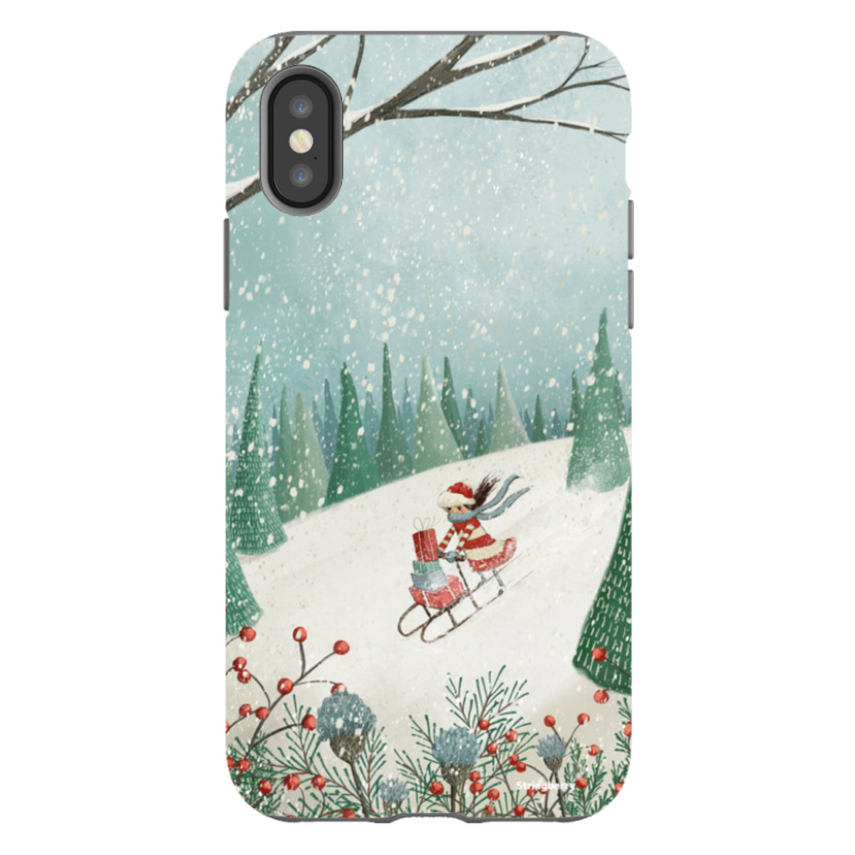 iPhone Tough Case - Sleigh Delivery By Maja Lindberg