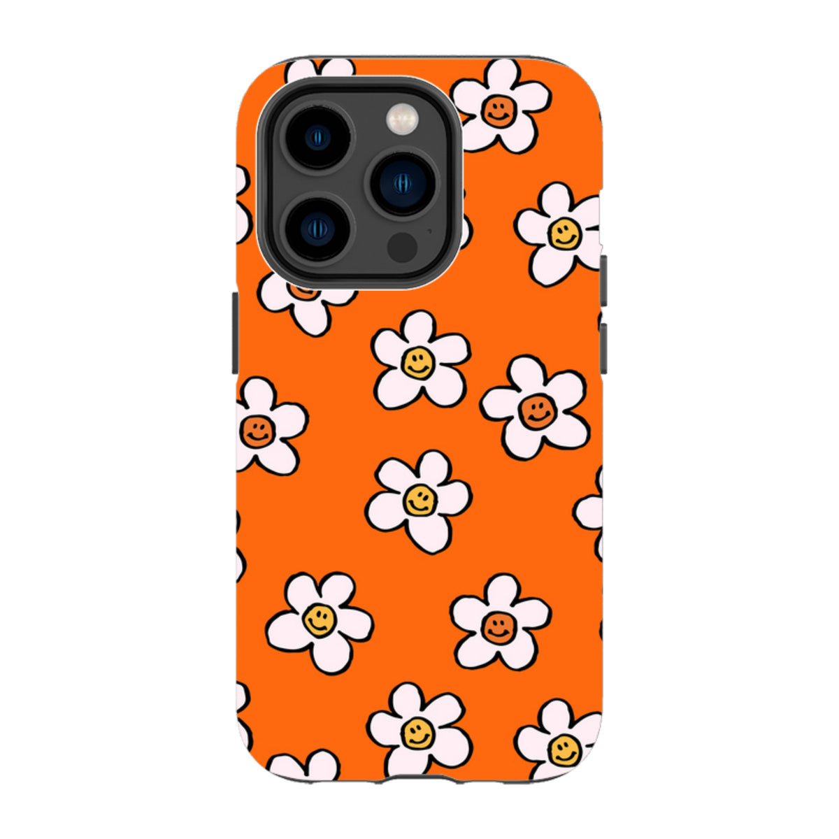 iPhone Tough Case - Smiley Orange