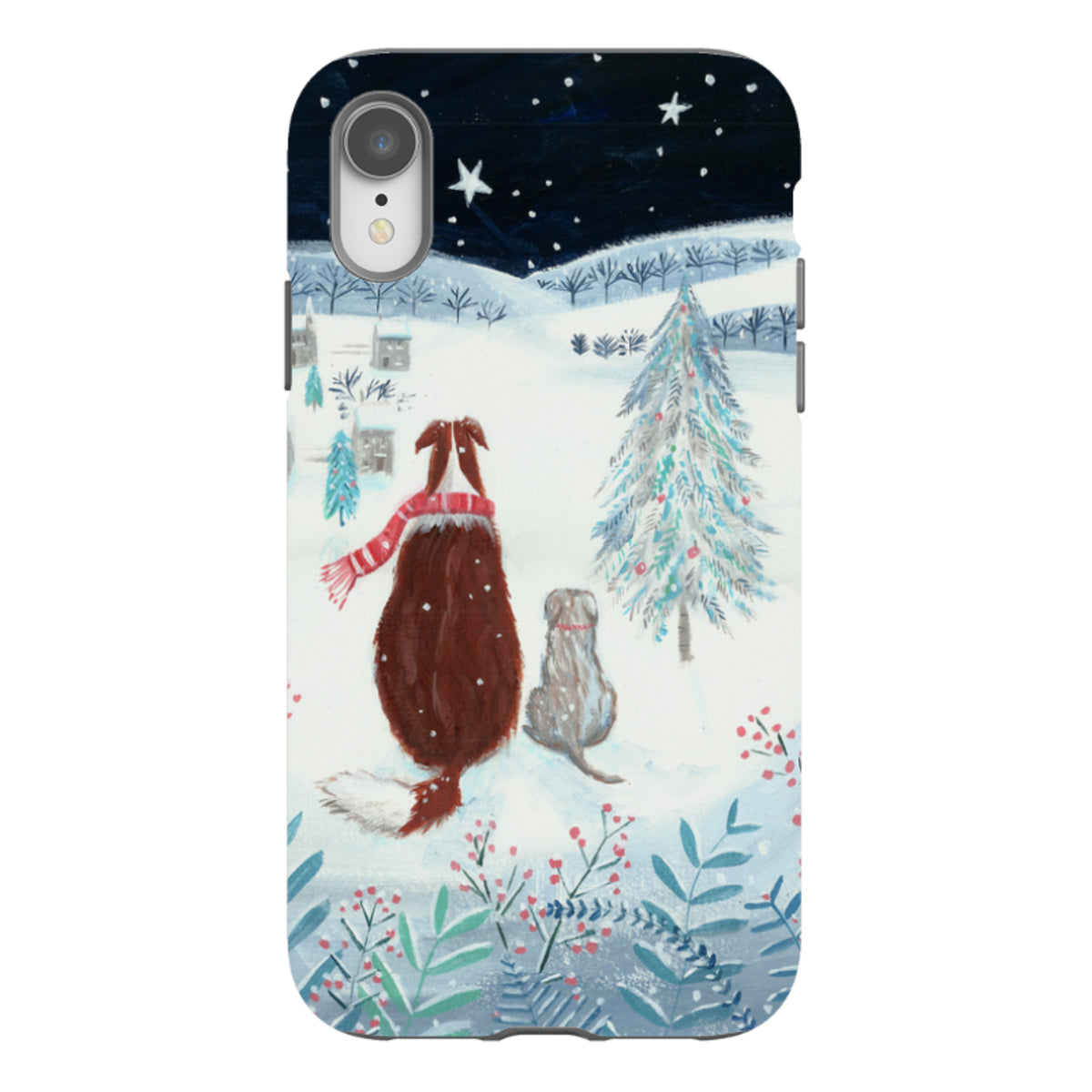 iPhone Tough Case - Snow Dogs By Mary Stubberfield