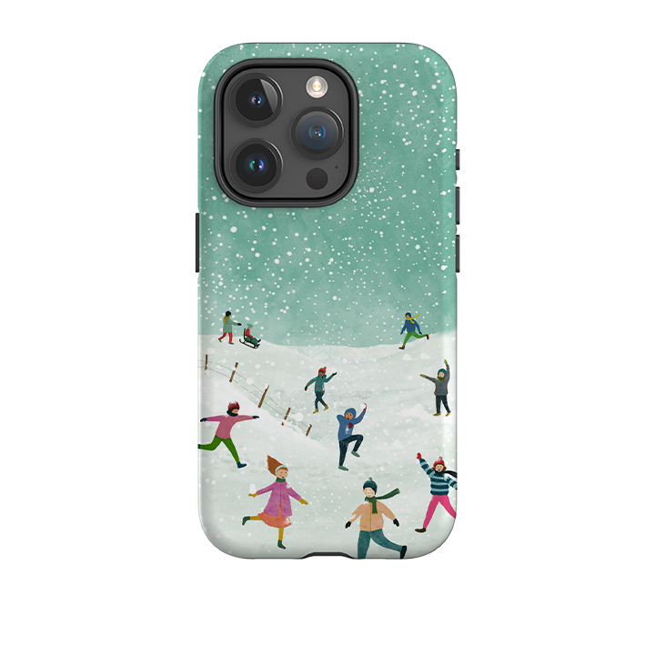 iPhone Tough Case - Snowball Fight By Katherine Quinn