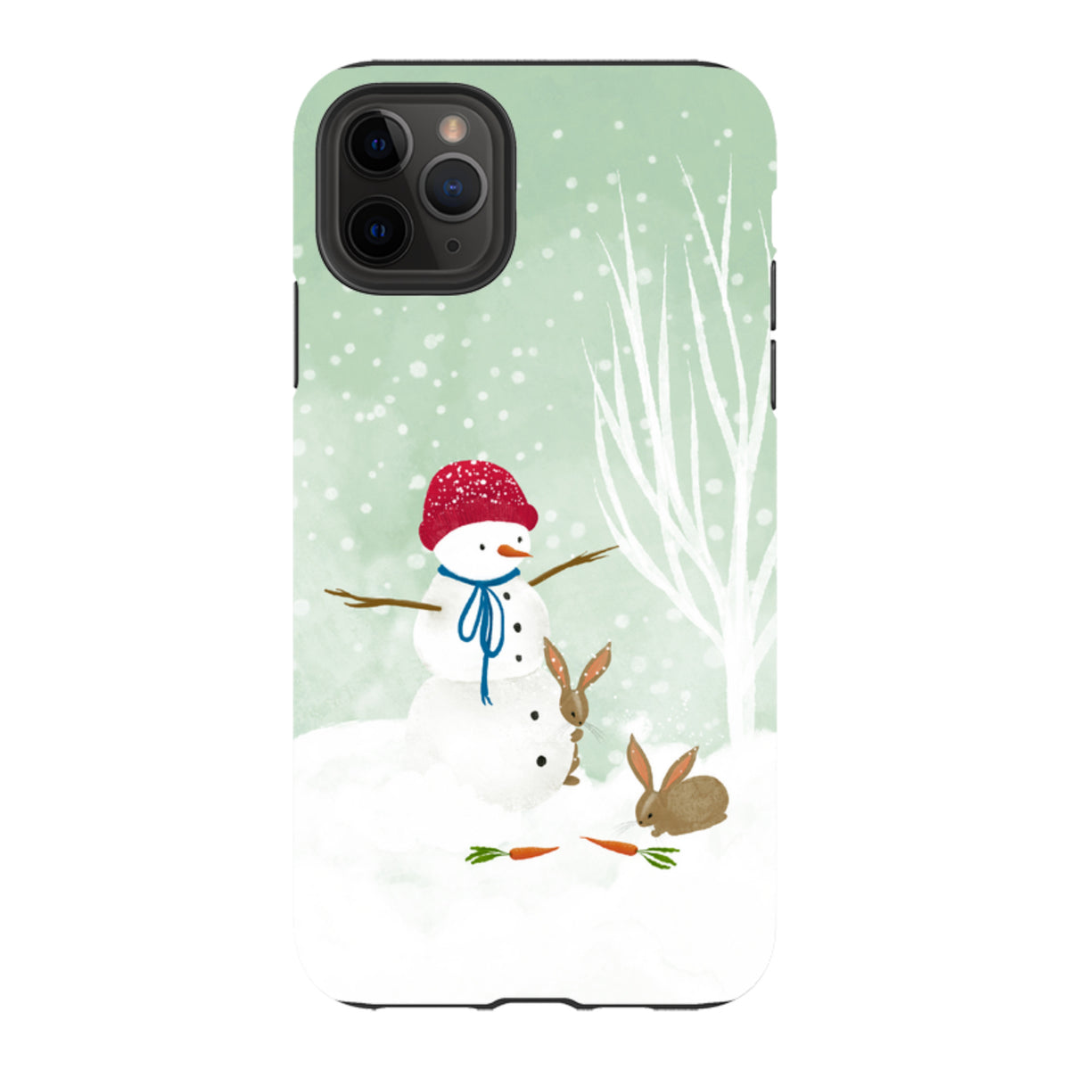 iPhone Tough Case - Snowman By Katherine Quinn
