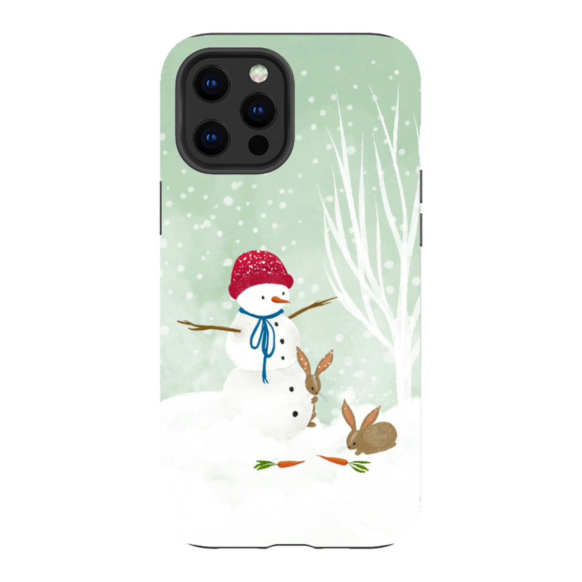 iPhone Tough Case - Snowman By Katherine Quinn