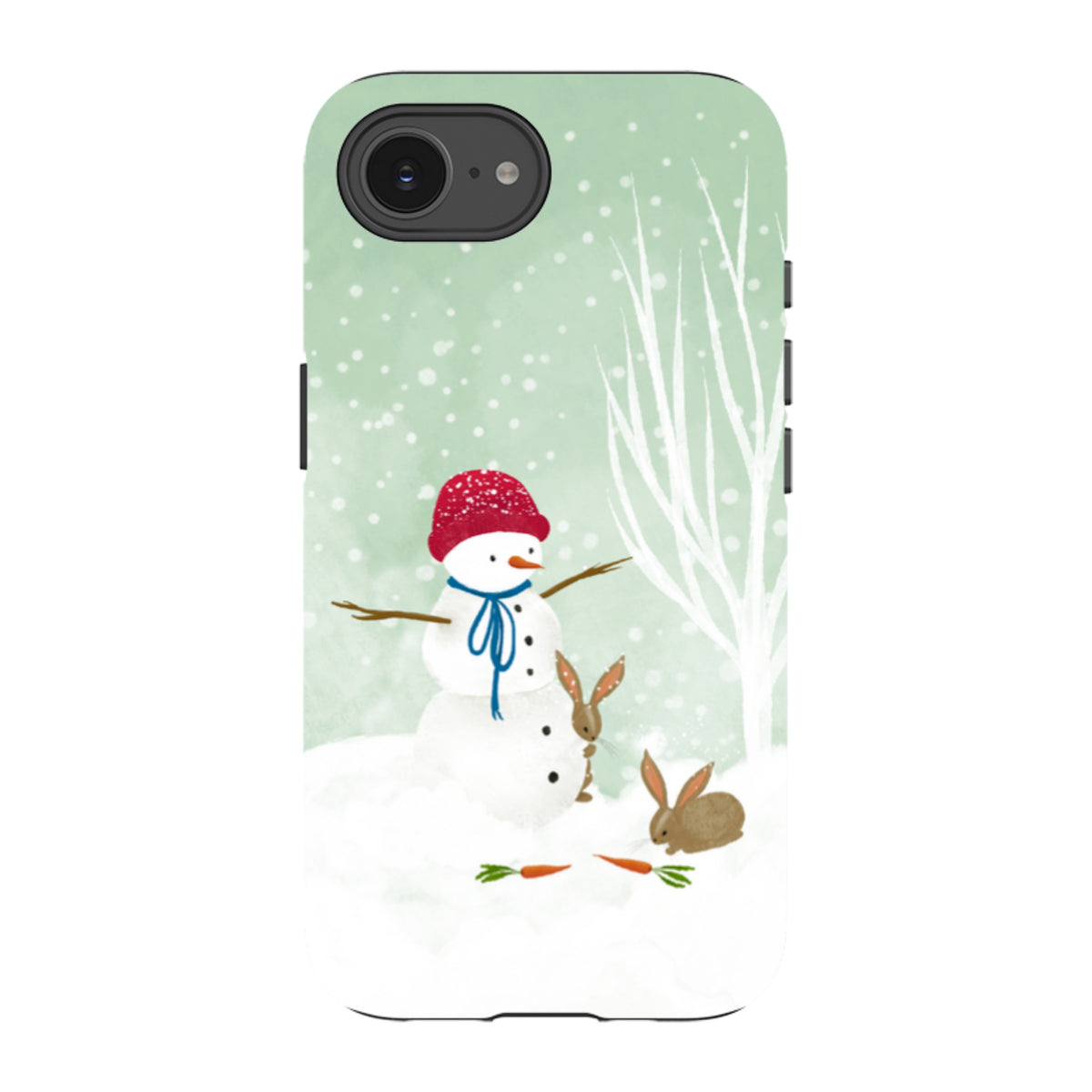 iPhone Tough Case - Snowman By Katherine Quinn