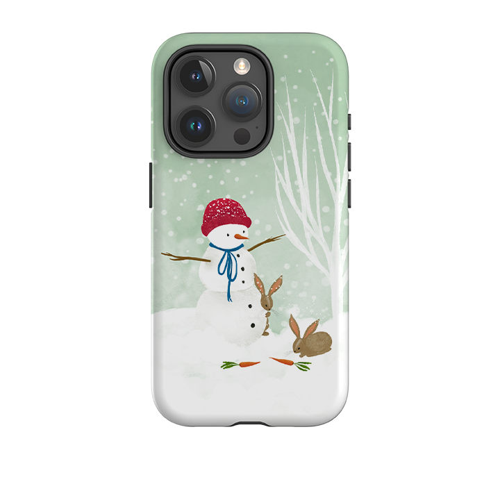 iPhone Tough Case - Snowman By Katherine Quinn