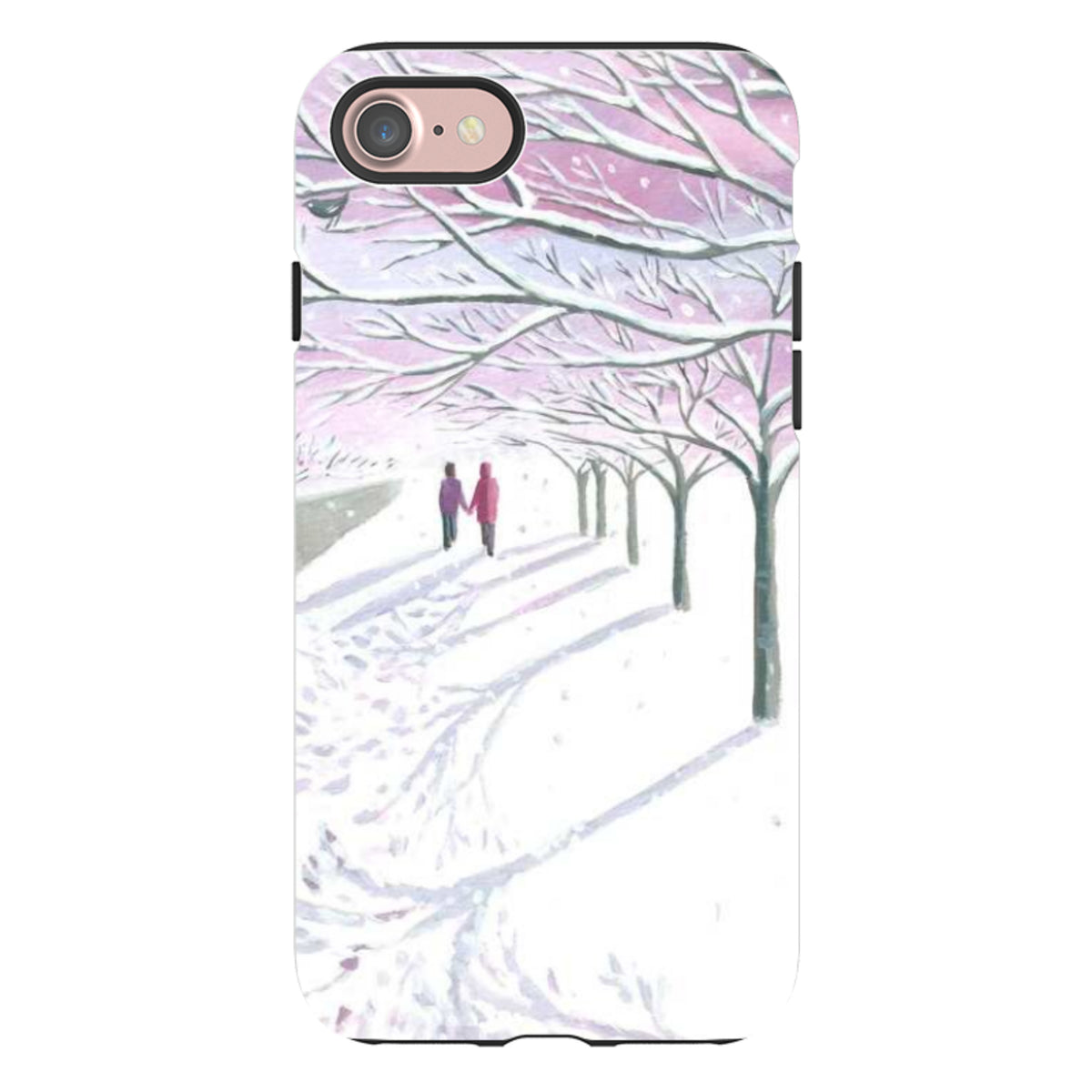 iPhone Tough Case - Snowy Park By Mary Stubberfield