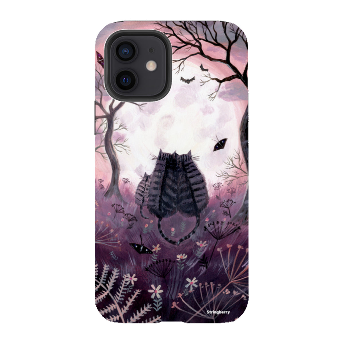 iPhone Tough Case - Spooky Cats By Mary Stubberfield
