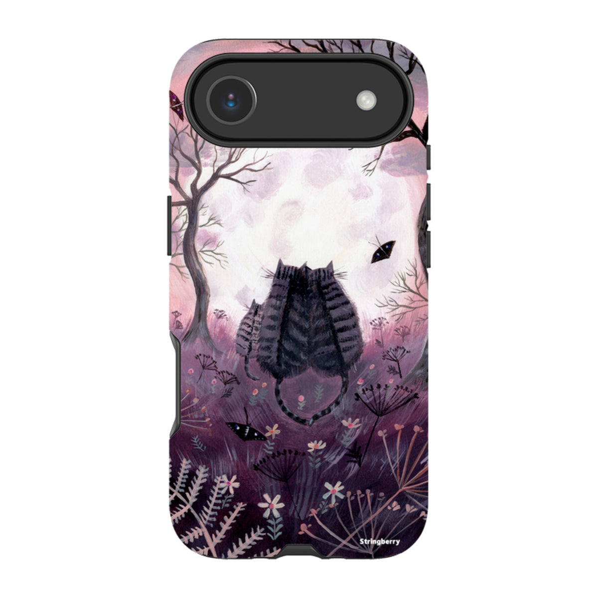 iPhone Tough Case - Spooky Cats By Mary Stubberfield