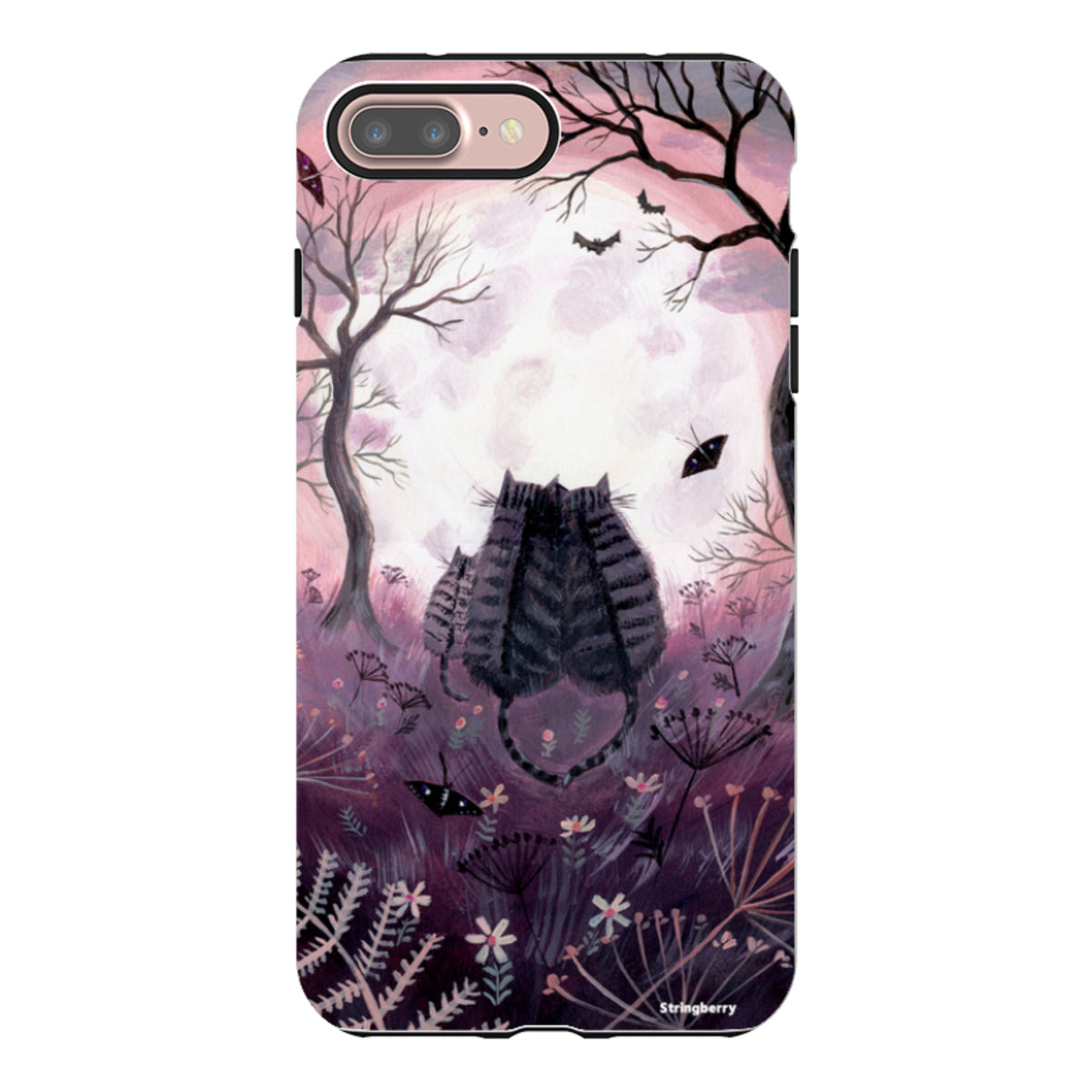 iPhone Tough Case - Spooky Cats By Mary Stubberfield