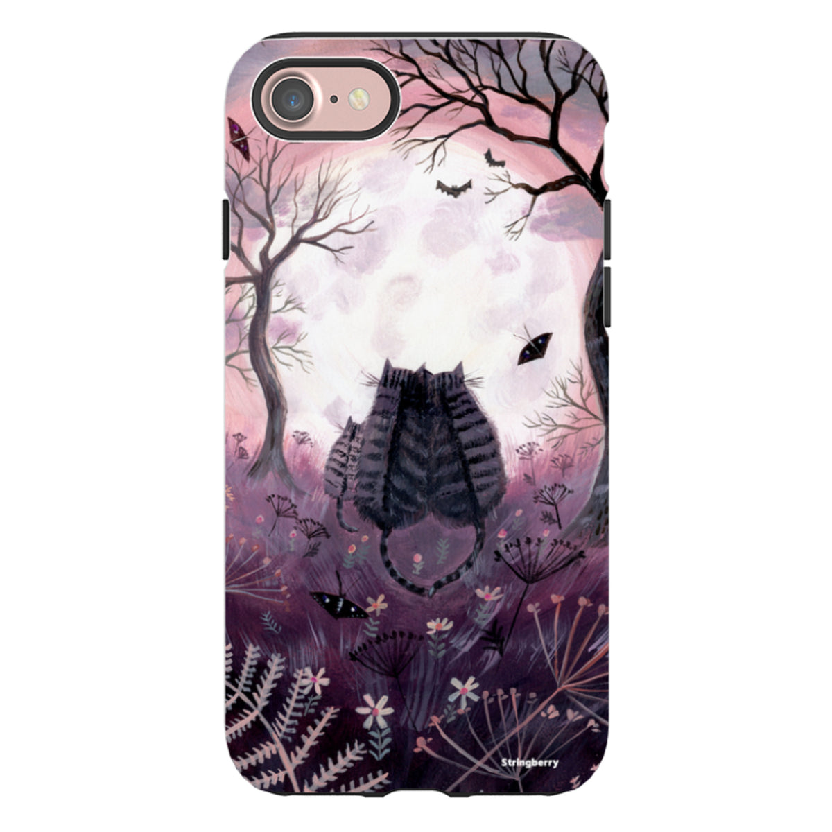iPhone Tough Case - Spooky Cats By Mary Stubberfield