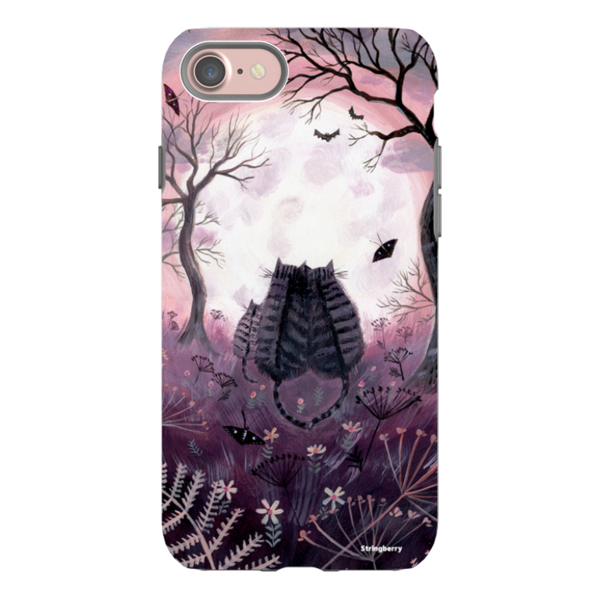 iPhone Tough Case - Spooky Cats By Mary Stubberfield