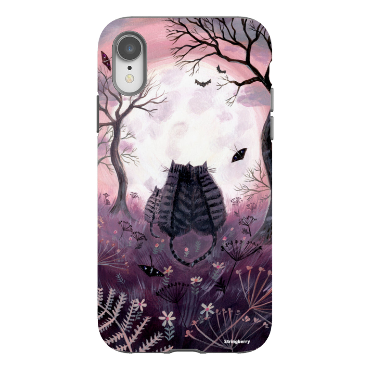 iPhone Tough Case - Spooky Cats By Mary Stubberfield