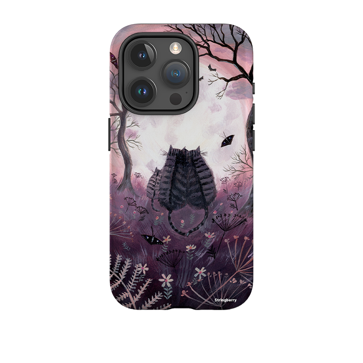 iPhone Tough Case - Spooky Cats By Mary Stubberfield