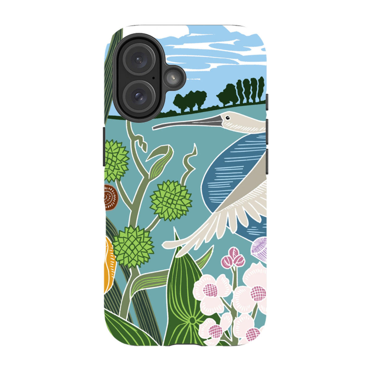 iPhone Tough Case - Spoonbill By Kate Heiss