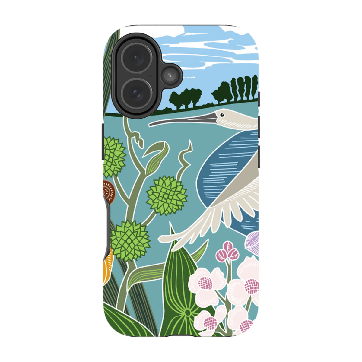 iPhone Tough Case - Spoonbill By Kate Heiss