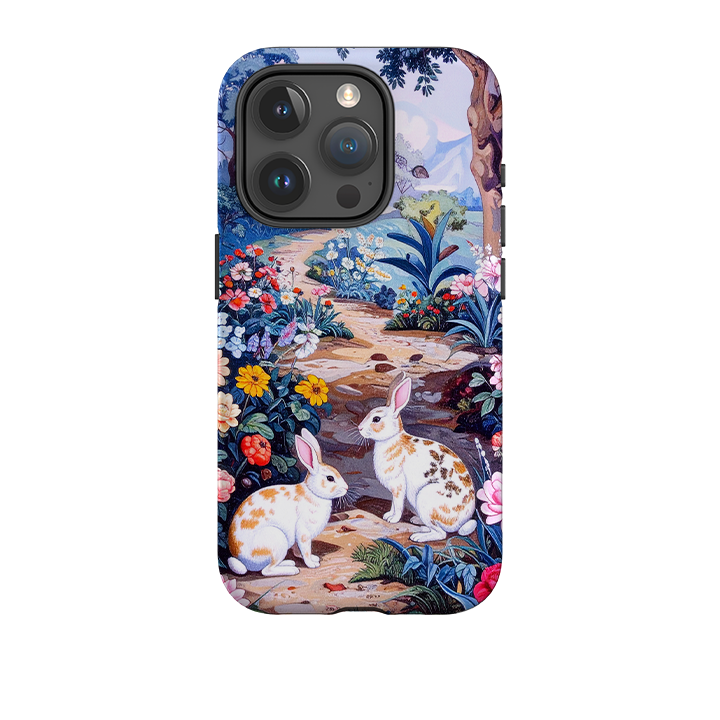 iPhone Tough Case – Gesprenkelter Kaninchengarten