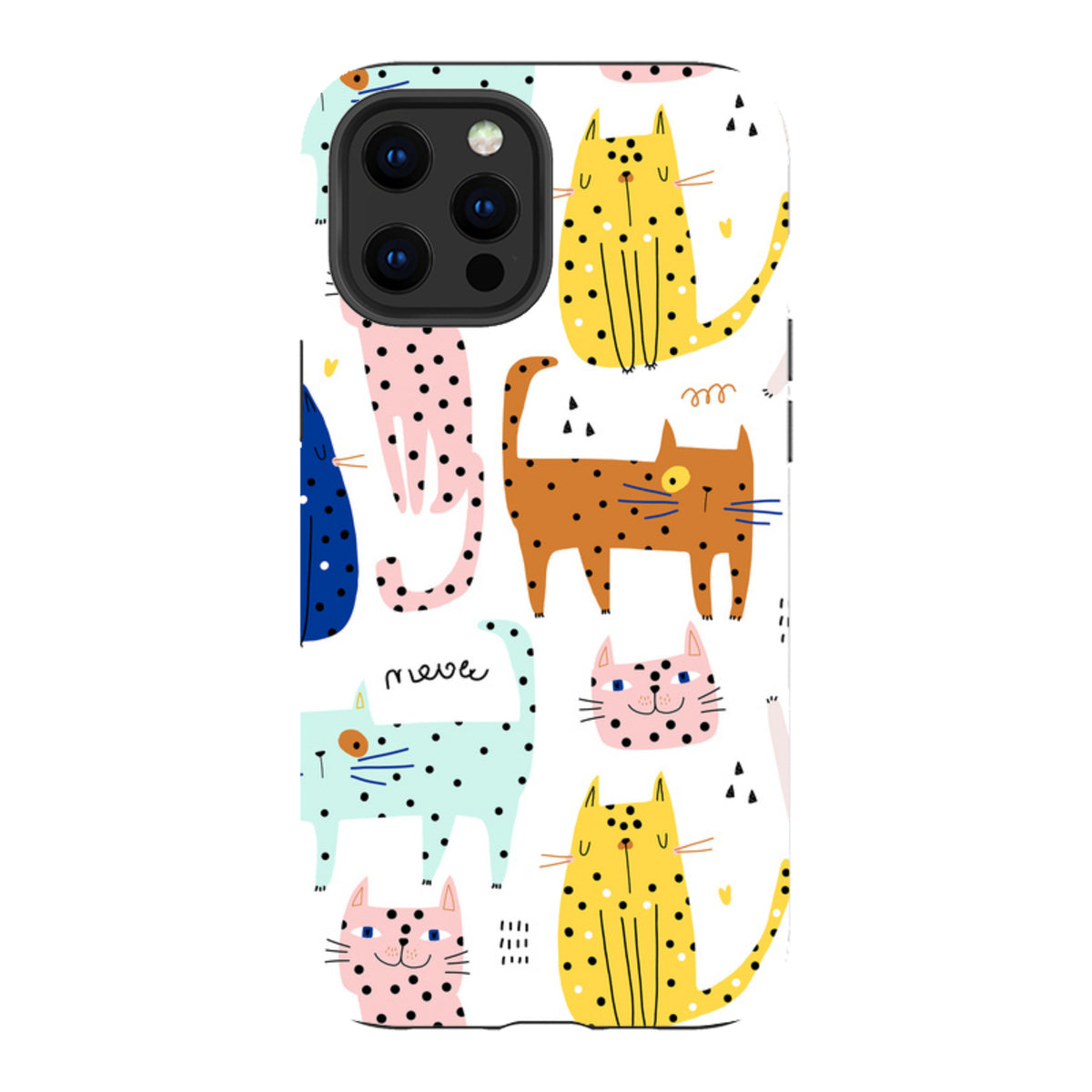 iPhone Tough Case - Spotty Kitty