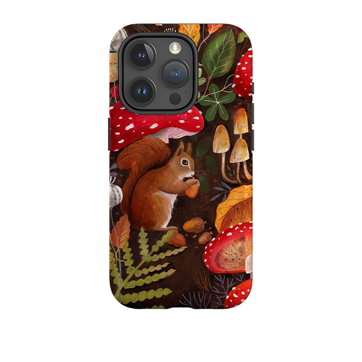 Удароустойчив кейс за iPhone - Катерица гъби от Bex Parkin
