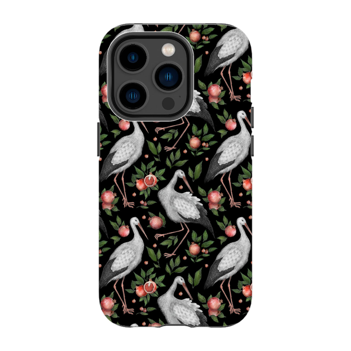 iPhone Tough Case - Stork Pattern By Catherine Rowe