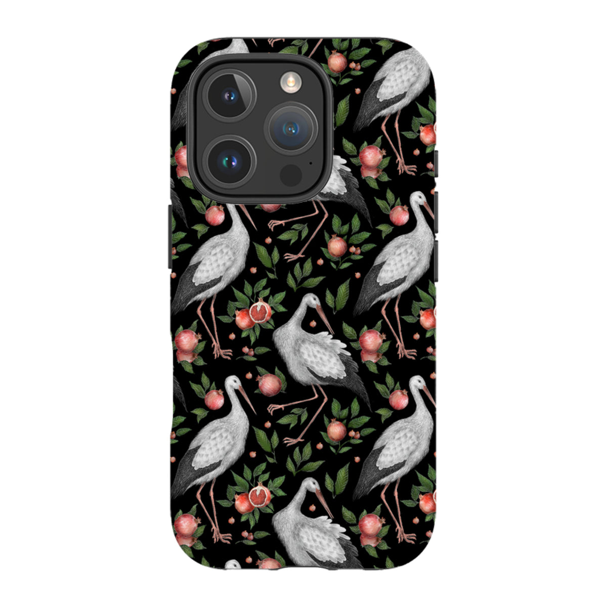 iPhone Tough Case - Stork Pattern By Catherine Rowe