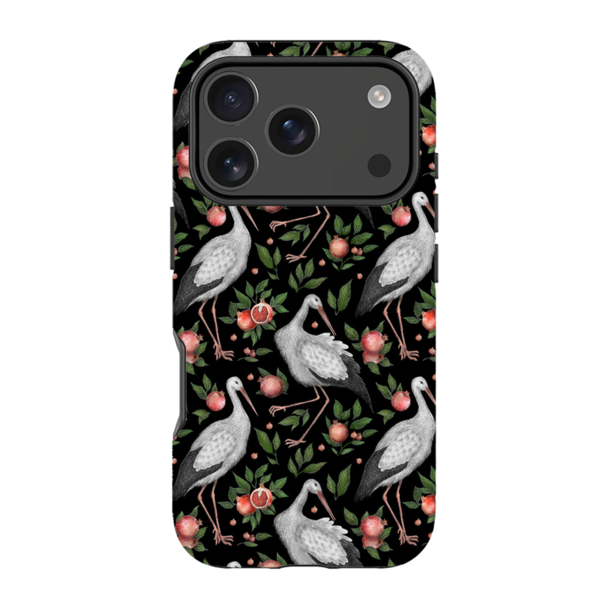 iPhone Tough Case - Stork Pattern By Catherine Rowe