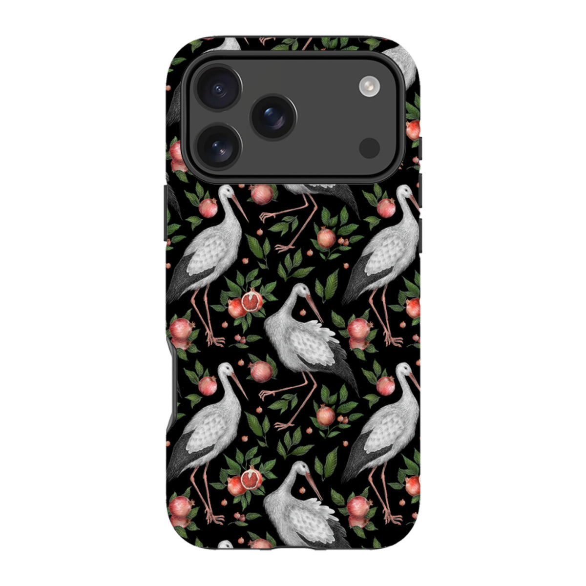 iPhone Tough Case - Stork Pattern By Catherine Rowe