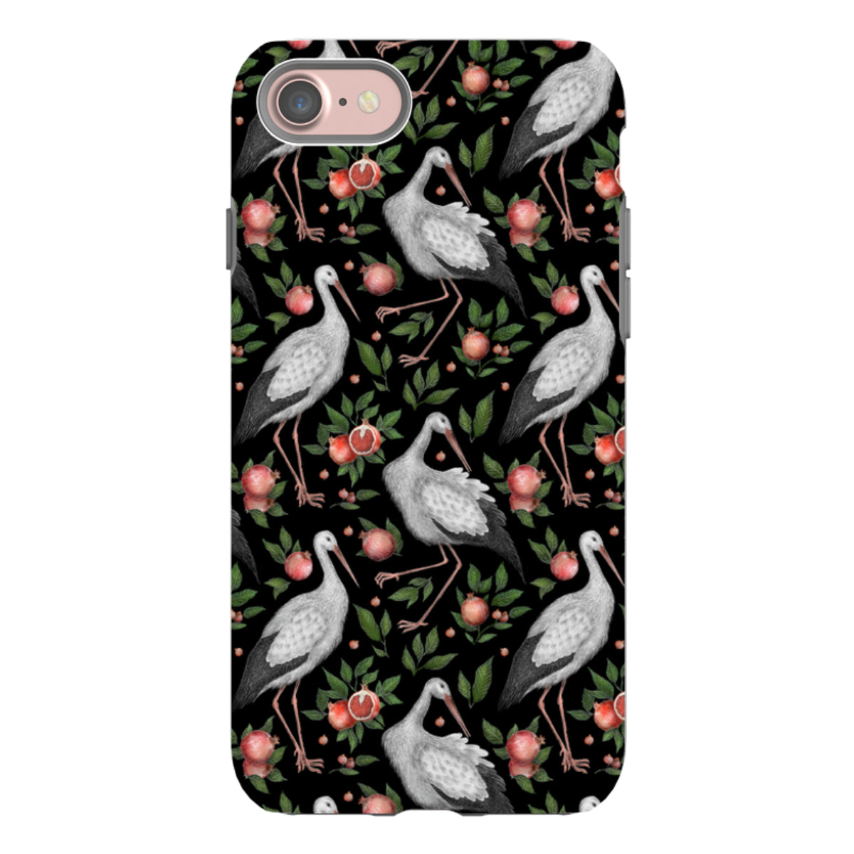 iPhone Tough Case - Stork Pattern By Catherine Rowe