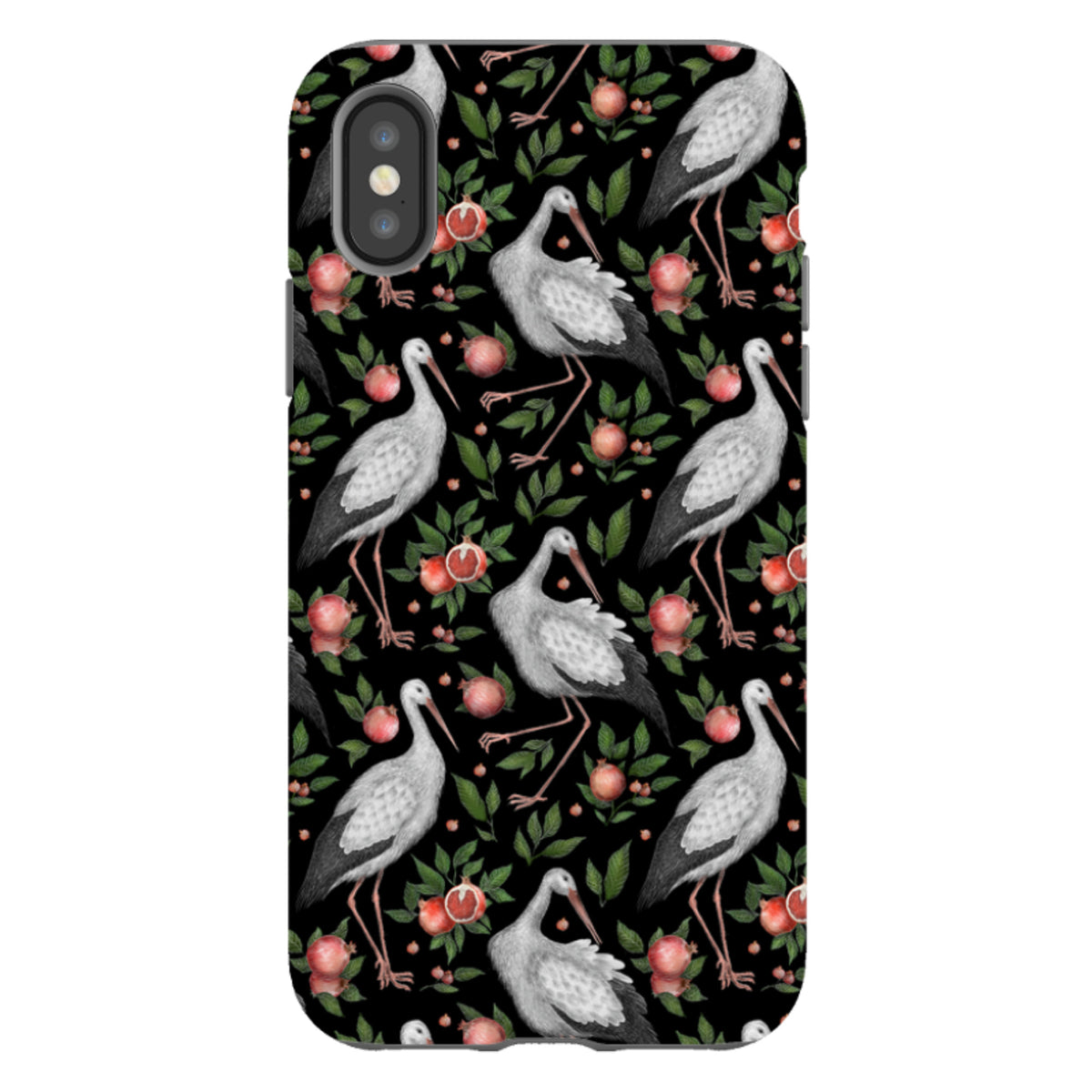 iPhone Tough Case - Stork Pattern By Catherine Rowe