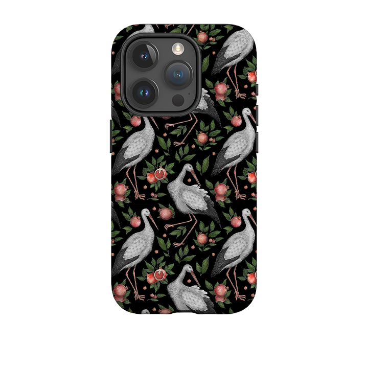 iPhone Tough Case - Stork Pattern By Catherine Rowe