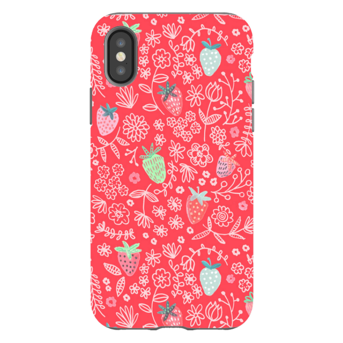 iPhone Tough Case - Strawberries By Caroline Bonne Muller