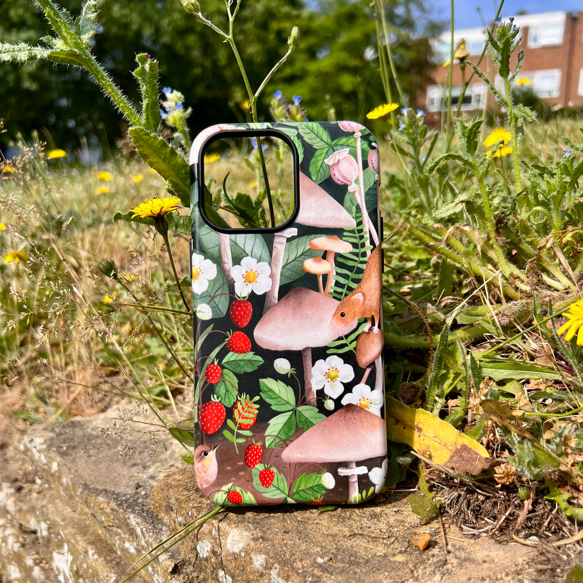 iPhone Tough Case - Strawberry Patch By Bex Parkin