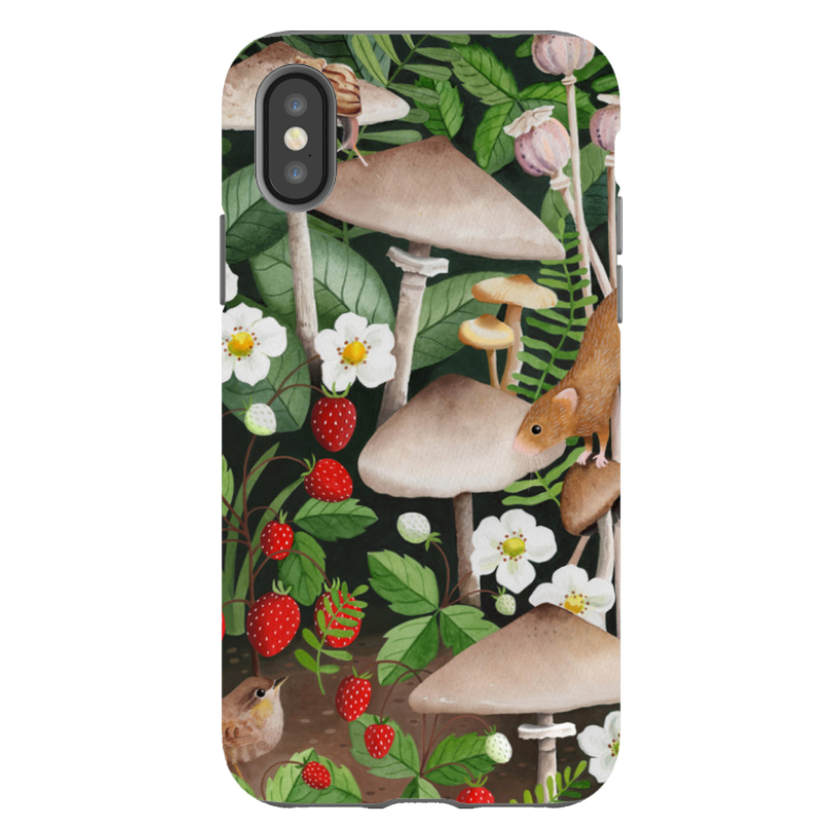 iPhone Tough Case - Strawberry Patch By Bex Parkin