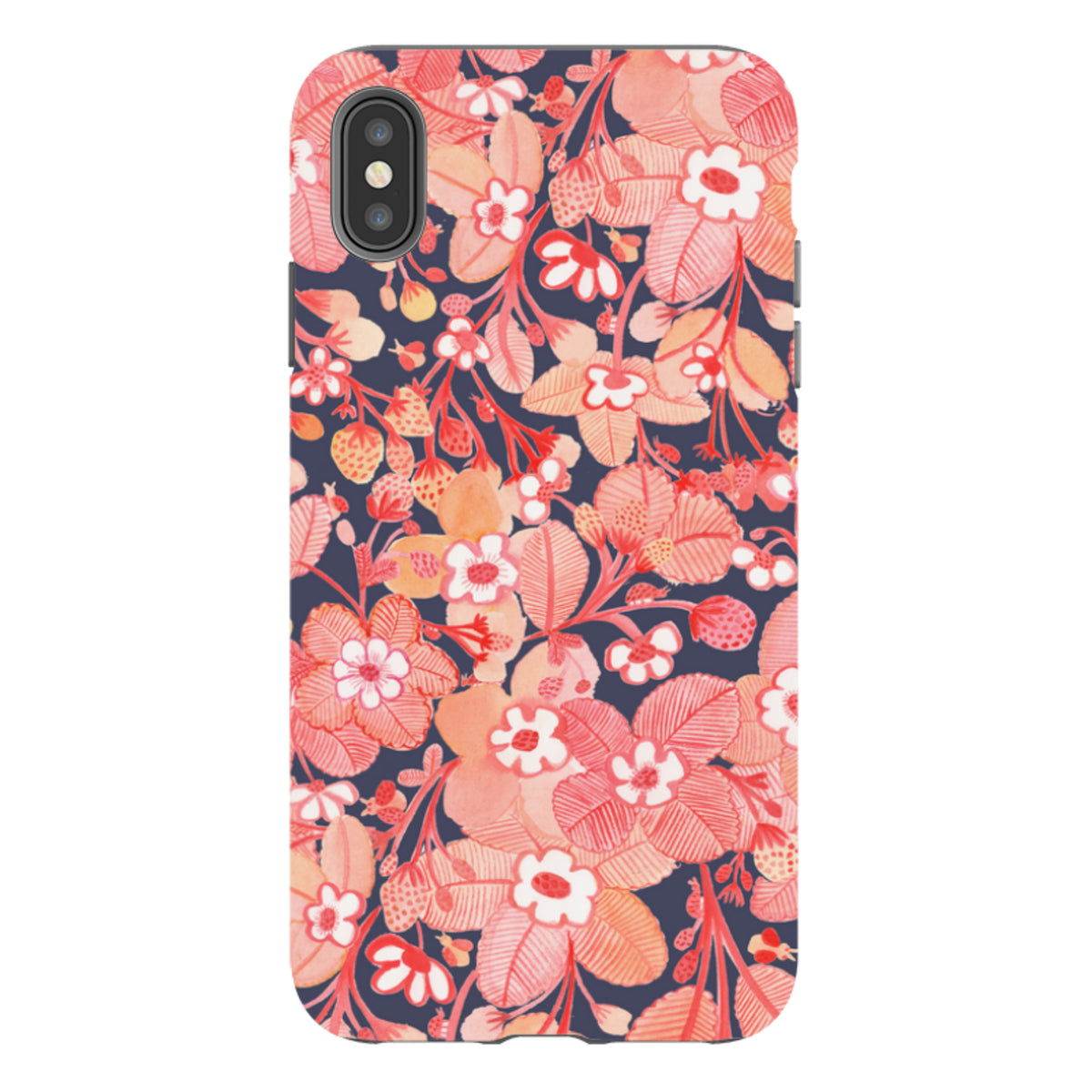 iPhone Tough Case - Strawberry Poem By Gabriela Larios
