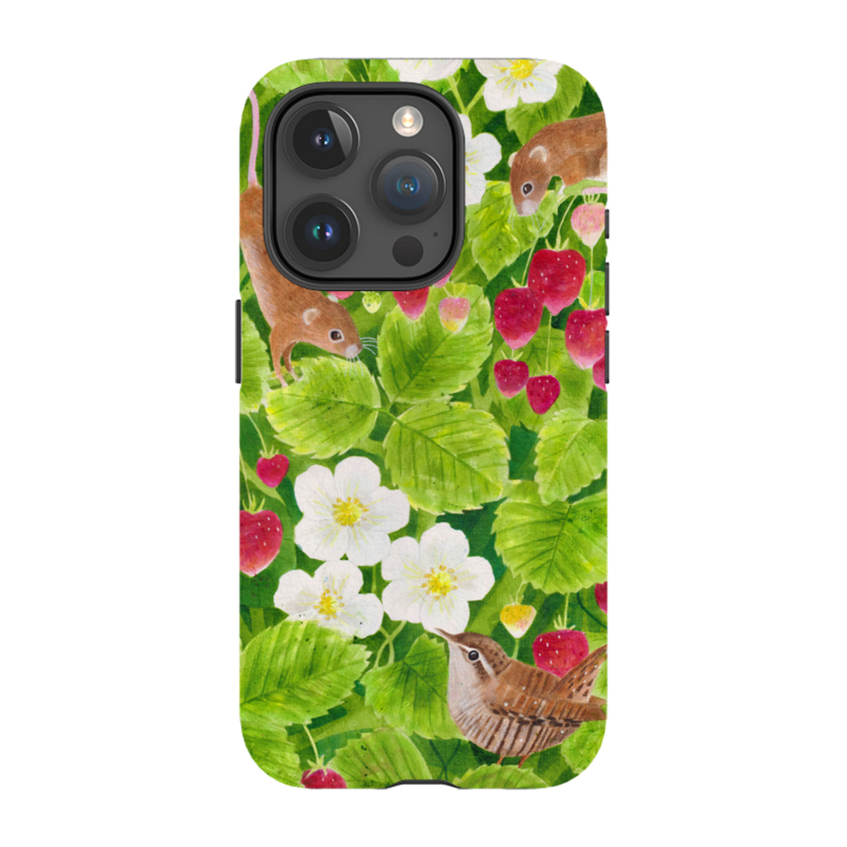 iPhone Tough Case - Strawberry Thieves By Bex Parkin