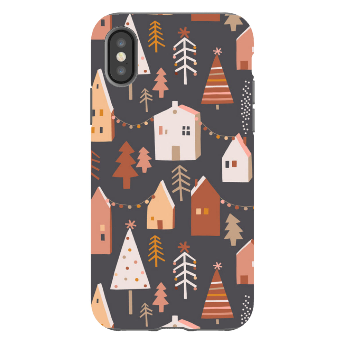 iPhone Tough Case - Street Xmas Dark