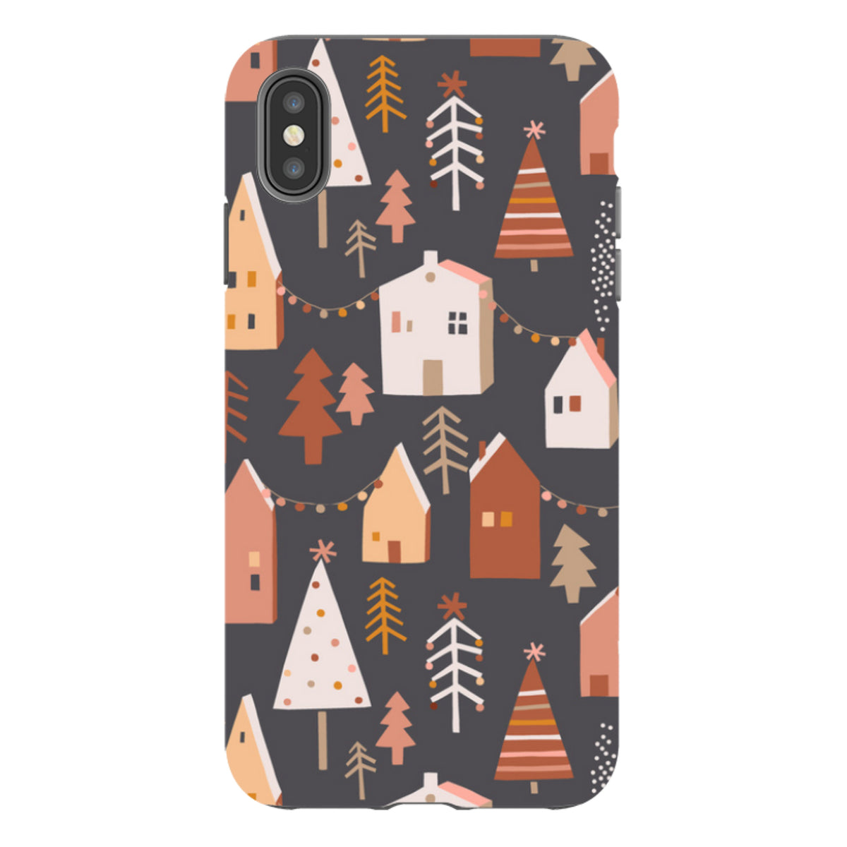 iPhone Tough Case - Street Xmas Dark