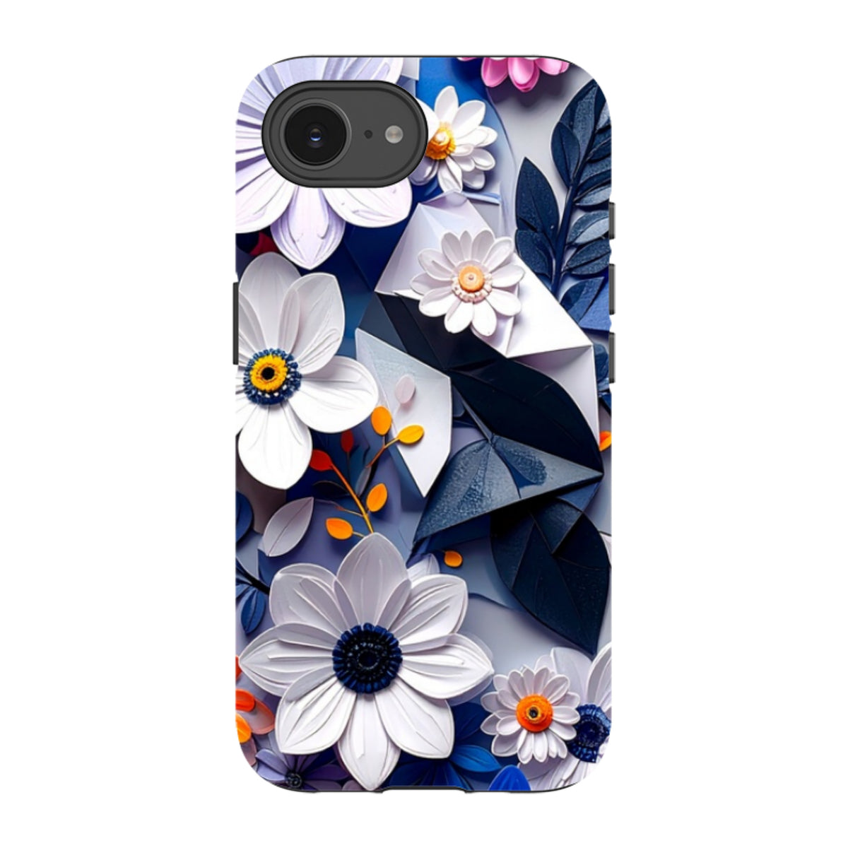 iPhone Tough Case - Summer Blue Florals