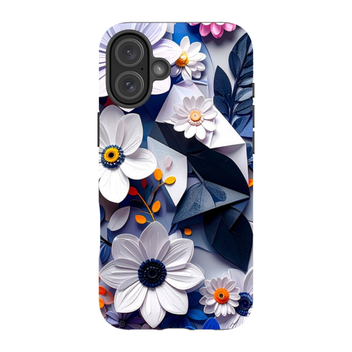 iPhone Tough Case - Summer Blue Florals